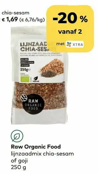 Bio Planet Raw organic food chia-sesam aanbieding