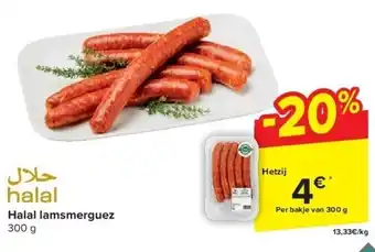 Carrefour Halal lamsmerguez aanbieding