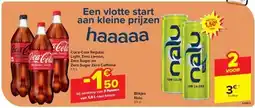 Carrefour Coca-Cola Regular, Light, Zero Lemon, Zero Sugar en Zero Sugar Zero Ca eine aanbieding