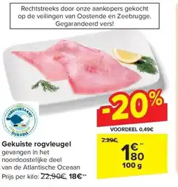 Carrefour Gekuiste rogvleugel aanbieding