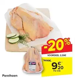 Carrefour Parelhoen aanbieding
