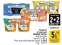 Cora Yoghurt of dessert MAMIE NOVA aanbieding