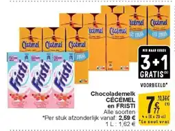 Chocolademelk CÉCÉMEL en FRISTI