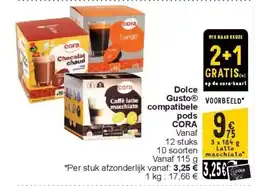 Cora Dolce Gusto compatibele pods CORA aanbieding