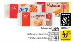 Cora Gebakjes of wafels LOTUS aanbieding
