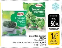 Cora Groenten natuur CORA aanbieding