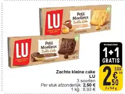 Zachte kleine cake LU