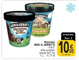 Cora Roomijs BEN & JERRY’S aanbieding