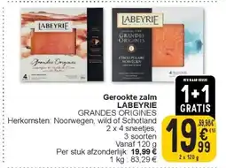Cora Gerookte zalm LABEYRIE aanbieding
