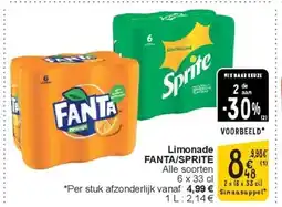 Cora Limonade FANTA/SPRITE aanbieding