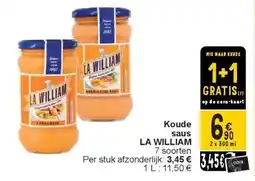 Cora Koude saus LA WILLIAM aanbieding