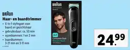 Lidl Braun haar- en baardtrimmer aanbieding