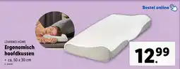 Lidl Livarno home ergonomisch hoofdkussen aanbieding
