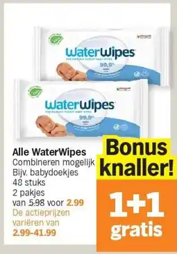 Albert Heijn Alle WaterWipes aanbieding