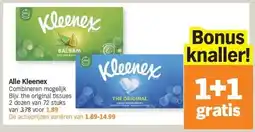 Albert Heijn Alle Kleenex aanbieding