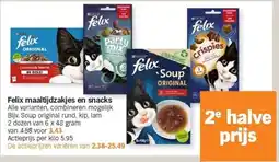 Felix maaltijdzakjes en snacks