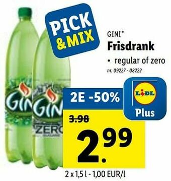 Lidl Frisdrank aanbieding