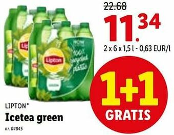 Lidl Icetea green aanbieding