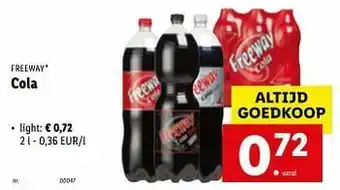 Lidl Cola light aanbieding