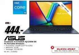 Vivobook 15 X1504ZA-NJ1298W-BE PC Portable Windows
