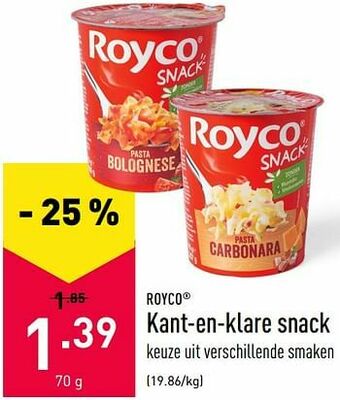 ALDI Kant-en-klare snack aanbieding