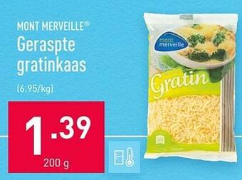 ALDI Geraspte gratinkaas aanbieding