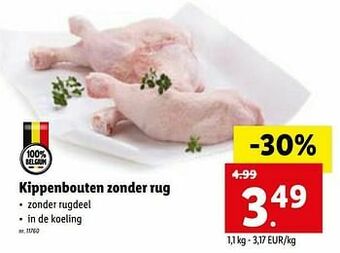 Kippenbouten zonder rug