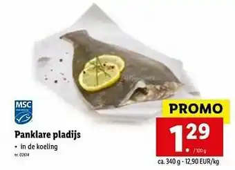 Lidl Panklare pladijs aanbieding