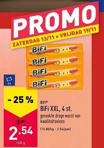 ALDI Bifi xxl aanbieding