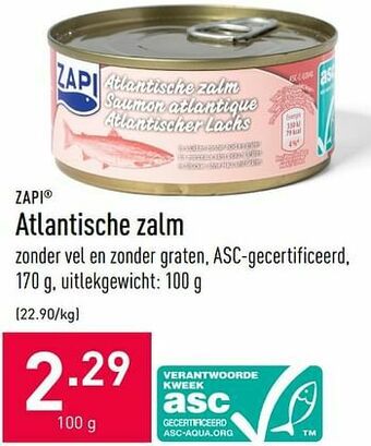 ALDI Atlantische zalm aanbieding