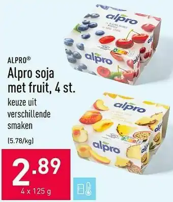 Alpro soja met fruit