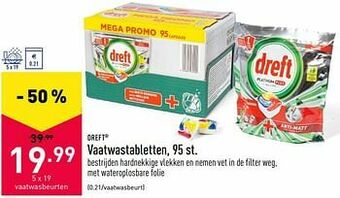 ALDI Vaatwastabletten aanbieding