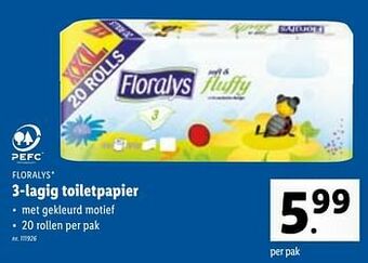 Lidl 3-lagig toiletpapier aanbieding