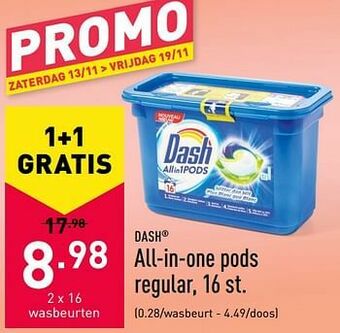 ALDI All-in-one pods regular aanbieding