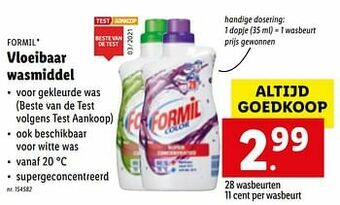Lidl Vloeibaar wasmiddel aanbieding