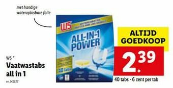 Lidl Vaatwastabs all in 1 aanbieding