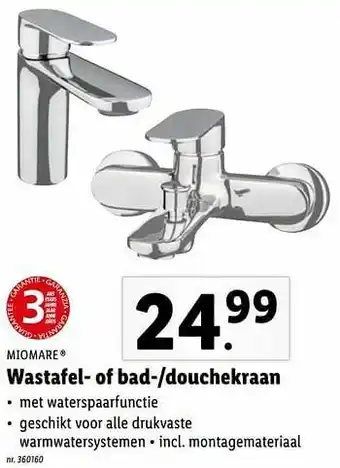 Wastafel- of bad--douchekraan