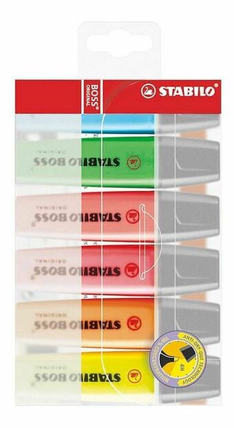 Dreamland STABILO fluostift BOSS Original - 6 stuks aanbieding