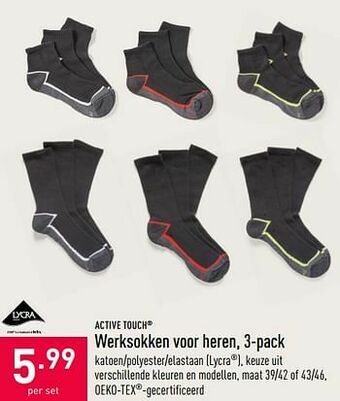 ALDI Werksokken voor heren aanbieding