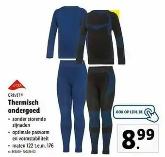 Lidl Thermisch ondergoed aanbieding