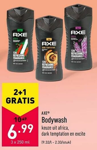 ALDI Bodywash aanbieding