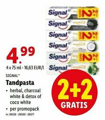 Lidl Tandpasta aanbieding
