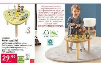 Houten speeltafel
