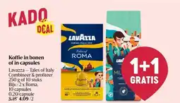 Delhaize Koffie in bonen of in capsules aanbieding