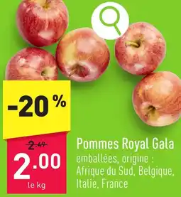 ALDI Pommes Royal Gala aanbieding