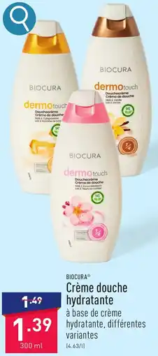 ALDI BIOCURA Crème douche hydratante aanbieding
