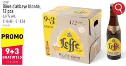 ALDI LEFFE Bière d'abbaye blonde aanbieding