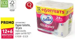 ALDI LOTUS MOLTONEL Papier toilette aanbieding