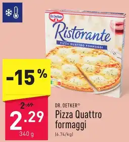 ALDI DR. OETKER Pizza Quattro formaggi aanbieding
