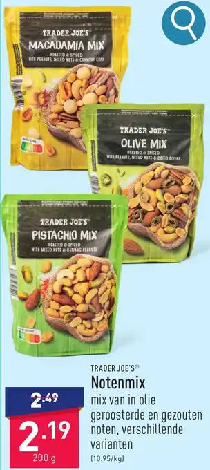 ALDI TRADER JOE'S Notenmix aanbieding